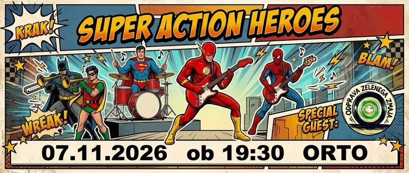 Poster: Super Action Heroes - Orto Bar
