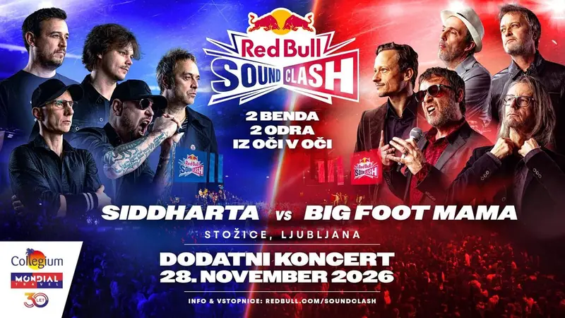 Plakat: RED BULL SOUNDCLASH / SIDDHARTA vs BIG FOOT MAMA / Stožice