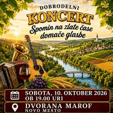 Plakat: Spomin na zlate čase domače glasbe