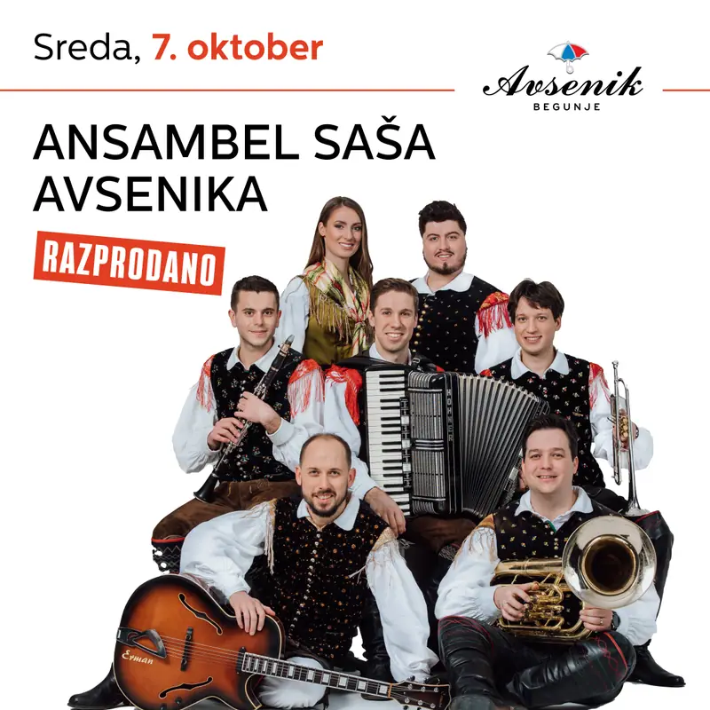 Plakat: Ansambel Saša Avsenika