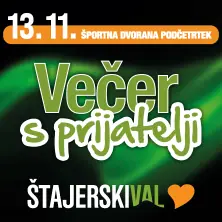 Plakat: Večer s prijatelji