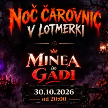 Plakat: Noč čarovnic v Lotmerki - Minea in Gadi