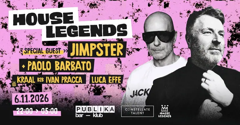 Plakat: HOUSE LEGENDS presents JIMPSTER