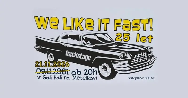 Poster: BACKSTAGE 25 let @ Gala hala