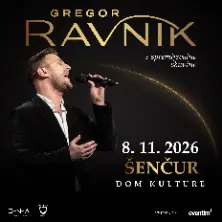 Plakat: Gregor Ravnik – Ekskluzivni koncert, Šenčur