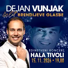 Plakat: 40 let Brendijeve glasbe - Dejan Vunjak
