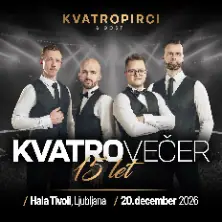 Plakat: Kvatrovečer - 15 let