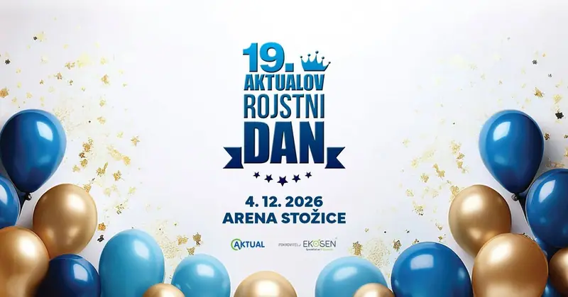 Plakat: AKTUALC | Aktualov 19. rojstni dan | ARENA STOŽICE