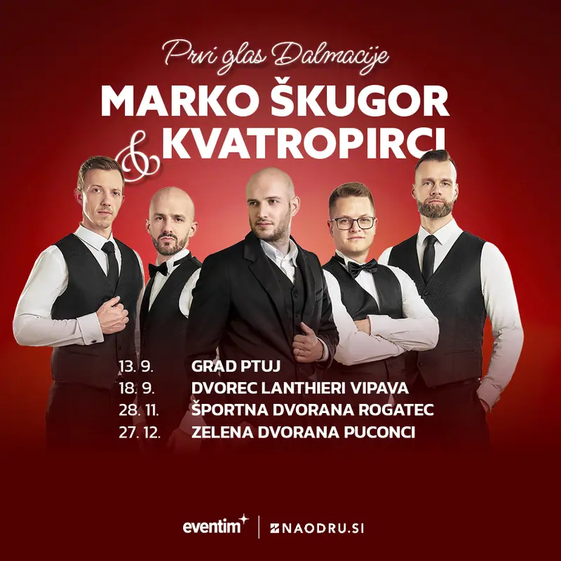 Plakat: Marko Škugor in Kvatropirci