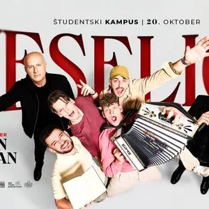 Plakat: Največja študentska veselica // FIRBCI in Milan Rudan // 20. oktober